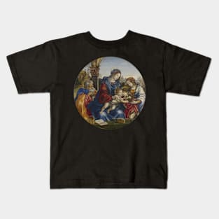 The Holy Family with Saint John the Baptist and Saint Margaret Kids T-Shirt
